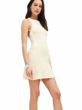 reformation anabella linen mini dress Reformation Anabella Linen Mini Dress